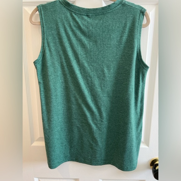 Take a Hike Graphic Muscle Tank | Green | Size M - Picture 2 of 3
